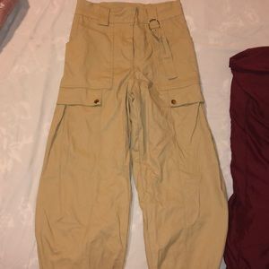High waisted jogger pants